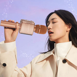 ไมโครโฟน<span class=keywords><strong>คาราโอเกะ</strong></span>ไร้สายแบบพกพา รุ่นปี 2025 สำหรับงานปาร์ตี้ที่บ้าน พร้อมลำโพง<span class=keywords><strong>ใน</strong></span>ตัว  วัสดุพลาสติก รูปทรงคาร์ดิออยด์ - Product Image 5