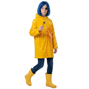 Costume de pluie jaune pour enfants, style film Coraline, robe de fête pour filles - Product Image 3