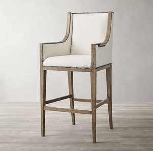 Sassanid Living Studio Design 1950s Modernism Taburete de barra y Mostrador de tela Ames hecho a mano con maestría - Product Image 1