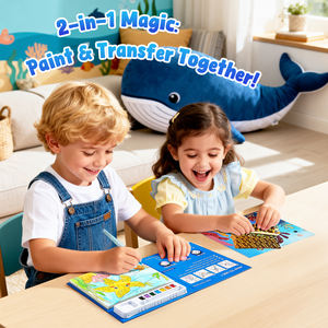 Joycat Aquarell-Malbuch Kunst-Zeichenbuch DIY Wasserfarben-Set Andere Lernspielzeuge Bildungsspielzeug für Kinder - Product Image 1