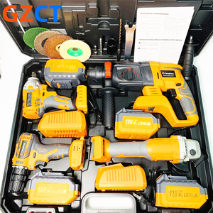 Juego de 4 Herramientas Eléctricas Inalámbricas sin Escobillas, con Batería de Litio, Taladro, Martillo, Llave de Impacto, Kit Profesional, Venta al Por Mayor - Product Image 3