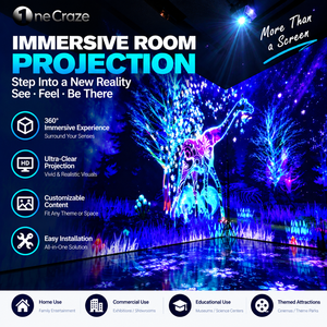 Proyector Láser OEM ODM Onecraze, Sistema de Proyección Inmersiva 3D para Paredes y Pisos, Resolución 1920x1200 - Product Image 1