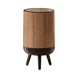 <b>Bedroom</b> Waste <b>Bin</b> Plastic Trash Can with Pedestal and Lid for Office Kitchen Home Use Dustbin Waste Container - Product Image 1
