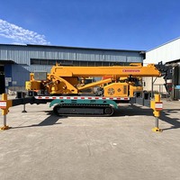 Grue de camion autoportante personnalisable de 10 tonnes avec stabilisateurs hydrauliques et télécommande pour la construction municipale