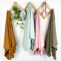 Couverture d'emmaillotage élastique douce pour bébé Serviette de bain pour nouveau-né et enfant en bas âge