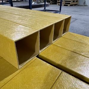 Tùy chỉnh FRP pultruded <span class=keywords><strong>H</strong></span> I dầm cường độ cao bền chống ăn mòn sợi thủy tinh thép giữ lại bài mịn xây dựng cắt kích thước - Product Image 4