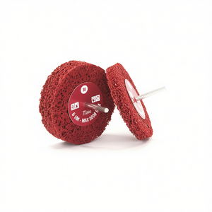 Disco de Pulido Rojo Ttake de 100x13 mm con Vástago de 6 mm para Acabado de Metal y Madera - Product Image 2