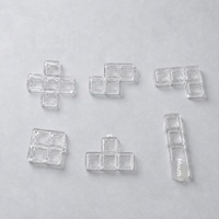 Base transparente pour jouet clicker DIY, jouet anti-stress personnalisable, kit de base pour jouet clicker DIY