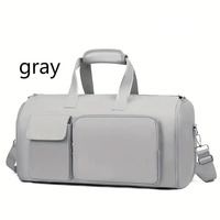 Bolsa de gimnasio de nailon de gran capacidad al por mayor, cremallera, logotipo personalizado, separación en seco y húmedo, bolsa de viaje impermeable, estilo de moda para mujer