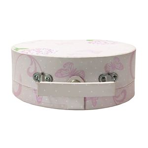 ZL Personalizzato Confezione regalo Rosa Valigia di Cartone Manico In Metallo Pulsante di Blocco Dei Monili Dei Capelli di Imballaggio Della Caramella Scatola di Cerimonia Nuziale di Stampa Del Fiore di Lusso - Product Image 4