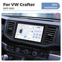 Head Unit Mobil Android MEKEDE X10 X20 X30 X40 2K dengan Kipas Pendingin, Car-play, DSP, dan Navigasi untuk VW Crafter 2017-2021