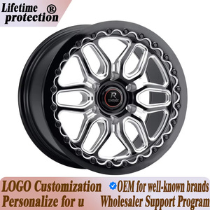 Jantes Weld <span class=keywords><strong>Laguna</strong></span> 6 Beadlock tout-terrain style Beadlock 17 18 20 22 pouces 6x139.7 6x135 pour Ford F150 Raptor Toyota Tacoma Jeep Wrangler - Product Image 1