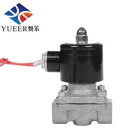Vente directe d'usine 2.5 pouces 304 acier inoxydable normalement fermé contrôle de pression eau électrovanne pneumatique pour l'eau
