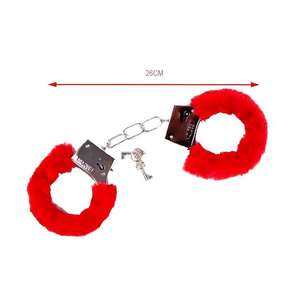 Menottes en métal pelucheux en acier inoxydable de marque OEM, fabrication chinoise, pour jeux – Vente chaude - Product Image 2