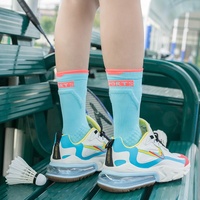 Chaussettes de course épaisses pour femmes pour le tennis, la randonnée et le cyclisme Chaussettes de compression pour femmes pour l'équitation Bas de sport respirant