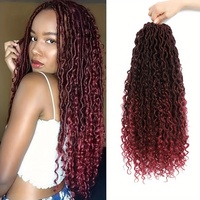 Extensions de cheveux tressés au crochet 3X River Locs 18 pouces, tendance Instagram, livraison rapide, faible MOQ, haute qualité pour les grossistes mondiaux