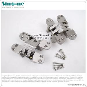 Charnière invisible modèle ignifuge finition satinée chromée extérieure charnière dissimulée - Product Image 2