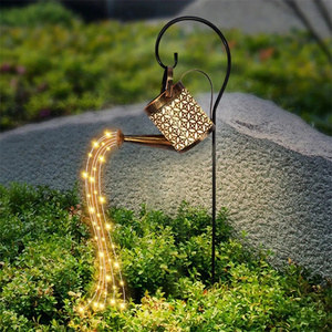 Jardin extérieur pelouse chemin LED fée fil de cuivre solaire bouilloire douche creux arrosoir feu d'artifice noël chaîne Lig - Product Image 4