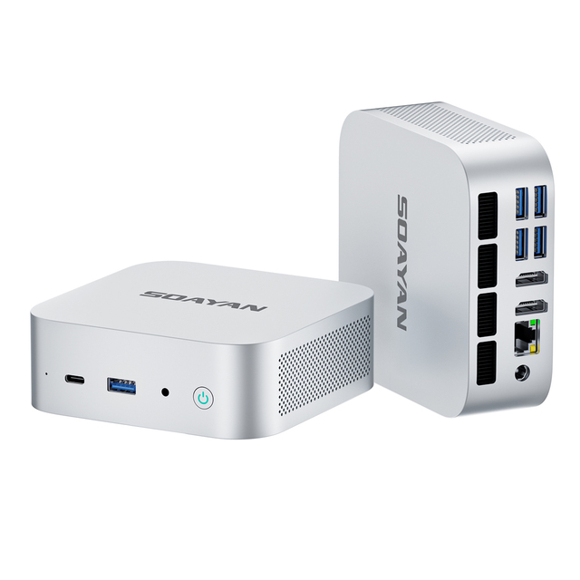 SOAYAN 2026 Mini PC Computer, Intel Core I5-13420H, 16GB DDR5 NVMe SSD, 3 Display, WiFi 6, Windows 11 Pro for Home & Office