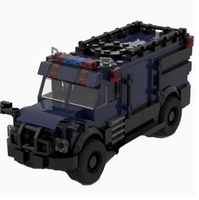 Blocs de construction MOC-114926, voiture SWAT, puzzle éducatif, mini modèle de jouet, ensemble cadeau
