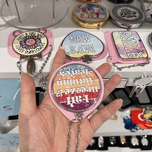 <span class=keywords><strong>Espejo</strong></span> de Maquillaje Personalizado con Foto DIY Pequeño Mini <span class=keywords><strong>Espejo</strong></span> Compacto de Sublimación de Metal Personalizado - Product Image 3