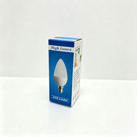 Ampoule LED pour la maison 3W/5W, culot E14, en plastique-aluminium, SMD C37, forme bougie, 85-265V AC, 6500K/3000K, télécommande, durée de vie de 10 000 heures