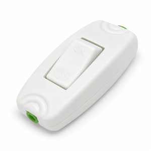 Interrupteur à bascule encastré, interrupteur marche/arrêt blanc pour <span class=keywords><strong>lampe</strong></span> de chevet, borne en cuivre pur massif - Product Image 4