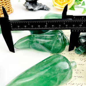 Nuevo diseño de artesanía de tallado de fluorita con gran precio, pimienta de <span class=keywords><strong>cristal</strong></span> de fluorita <span class=keywords><strong>verde</strong></span> tallada a máquina para decoración del hogar - Product Image 5