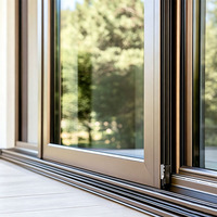 Ventana Horizontal Abatible para Dormitorio KOJOON, Ventana Corredera de Dos Paneles, Diseños de Ventanas Correderas Manuales de Aluminio para Dormitorio