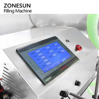 ZONESUN ZS-DTGT900U2 Pompe à lobes rotative automatique de table à double tête pour liquides épais, pâte, miel, sauce piquante, sirop, machine de remplissage