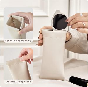 לוגו מותאם אישית ארגונית נסיעות נייד קטן סחיטה משקפי שמש מקרה ארנק Pu פאוץ - Product Image 2