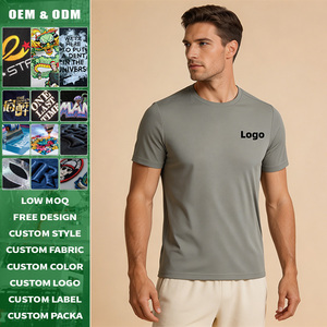 เสื้อยืดแห้งเร็ว ปรับแต่งได้ นุ่มสบาย ป้องกันรังสียูวี ชายเสื้อไม่สมมาตร ระบายอากาศดี เสื้อกีฬาขายส่ง คุณภาพสูง - Product Image 1