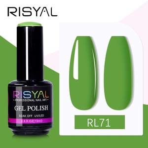 RISYAL Vernis à Ongles Gel Nouvelle Série Verte 15ml Nail Art Couleur Unie Modèle RL2316 Vente Chaude Transfrontalière Vente en Gros Usine - Product Image 6