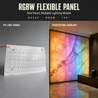 Panneau lumineux LED souple et flexible, feuille LED pliable et découpable, CRI élevé, éclairage LED de plafond incurvé pour intérieur commercial