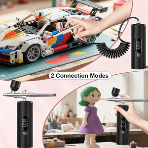 Airbrush Nail with <strong>Compressor</strong> Portable Handheld Airbrush Rechargeable Sprayer <strong>Tool</strong> for Painting Nails Art Cake Tattoo Make - Product Image 5