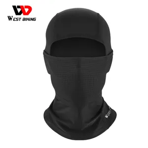 WEST BIKING Bike maschera anti-uv Full Face Ice Cool Soft confortevole maschera da bicicletta delicata sulla pelle copricapo da bici elastico alto estivo