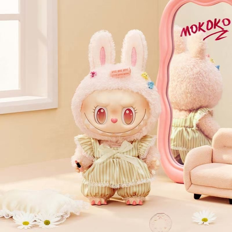 Authentic Mokoko Wake up Spring Mokoko Series Vinyl Face Plush