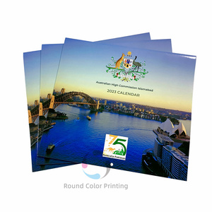 Impression <span class=keywords><strong>de</strong></span> calendriers colorés personnalisés en usine, <span class=keywords><strong>calendrier</strong></span> mural bon marché pour le bureau, planning personnel - Product Image 1