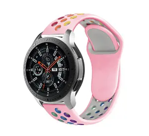 Correa de silicona para reloj inteligente, correa de 20mm y 22mm para Samsung Galaxy 3 de 46mm/42mm/Active 2/Gear S3 Frontier, Huawei <span class=keywords><strong>GT2</strong></span>/2e/<span class=keywords><strong>Pro</strong></span> - Product Image 1