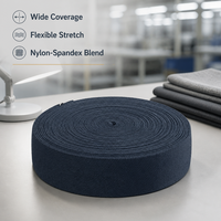 Bande élastique en nylon et spandex sur mesure de 3,5 cm pour la taille des pantalons, confort premium, écologique, fabriquée en Europe