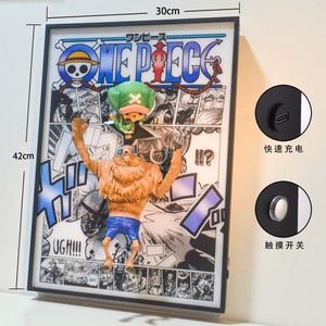 Marco de Luz LED Retroiluminado de <span class=keywords><strong>Anime</strong></span> <span class=keywords><strong>One</strong></span> <span class=keywords><strong>Piece</strong></span> con Figura, Decoración Luminosa de Pared, Pintura de Personaje de <span class=keywords><strong>Manga</strong></span>, Luz Nocturna para el Hogar - Product Image 1