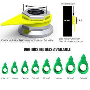 32 33 35MM Material de PU Tornillo de gran tamaño Comprobación Producto DE <span class=keywords><strong>SEGURIDAD</strong></span> Indicador de tuerca de rueda Indicadores de tuerca de rueda suelta - Product Image 2