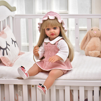 Nouvelle conception, poupée en vinyle souple en silicone de 55 cm, jouet pour enfants, peut parler, poupées reborn pour enfants