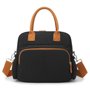 Bolsa <span class=keywords><strong>de</strong></span> Hombro Multicompartimentos para Madre y Bebé, Color Sólido, con Cierre y Forro <span class=keywords><strong>de</strong></span> Poliéster, para Salidas y Almacenamiento - Product Image 3