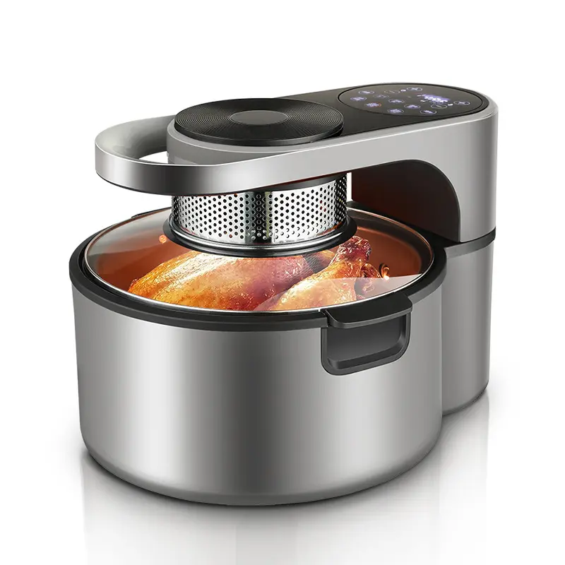 Ashton Hausgebrauch 8 L große Kapazität Luftfritteuse amerikanische Marke intelligente automatische Rotation sichtbar multifunktionale Küche Kochen