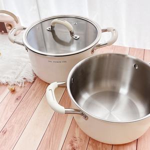 <span class=keywords><strong>Casserole</strong></span> <span class=keywords><strong>haut</strong></span> <span class=keywords><strong>de</strong></span> <span class=keywords><strong>gamme</strong></span>, batterie <span class=keywords><strong>de</strong></span> cuisine antiadhésive, grande marmite à soupe, cadeau <span class=keywords><strong>de</strong></span> cuisine, acier inoxydable 316, style moderne blanc, grande capacité - Product Image 3