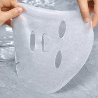 Mascarilla Facial de Gel de Hielo con Fibra de Cupro y Algas Marinas Y456, 26g, Mezcla de Fibra Marina Refrescante, Mascarilla Seca con Transparencia Similar al Vidrio