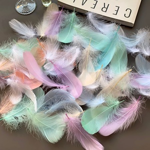 Plumas de Ganso Coloridas Medianas Flotantes para Manualidades, Joyería, Ropa, Atrapasueños, Bolas Decorativas, Relleno de Cajas de Regalo - Product Image 1