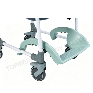 Silla multifuncional 4 en 1 para el cuidado en el hogar de personas mayores, con función de ducha, inodoro y silla de ruedas, con certificación CE - Product Image 5