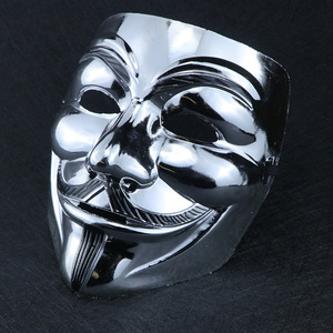 Masque d'horreur pour Halloween, Masque de <span class=keywords><strong>hacker</strong></span>, Masque de fantôme pour homme adulte, Masque Geek V-Word Vendetta - Product Image 2